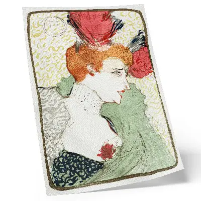 Wandposter Büste der Miss Lender (1895) als hochauflösender Druck von Henri de Toulouse-Lautrec