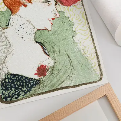 Wandposter Büste der Miss Lender (1895) als hochauflösender Druck von Henri de Toulouse-Lautrec