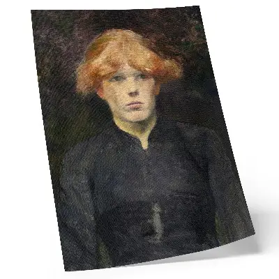 Kunstdruck auf Leinwand Carmen (ca. 1884) nach Henri de Toulouse-Lautrec als hochauflösendes Gemälde