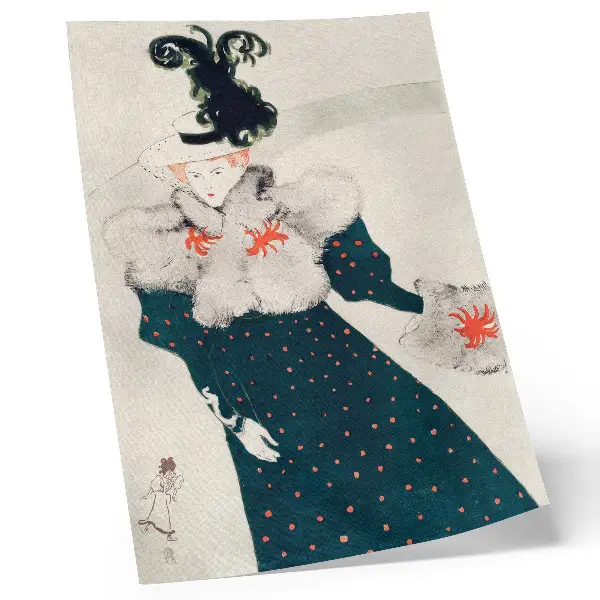 Wandposter hochauflösender Druck von Henri de Toulouse-Lautrec La revue blanche 1895