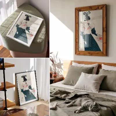 Wandposter hochauflösender Druck von Henri de Toulouse-Lautrec La revue blanche 1895