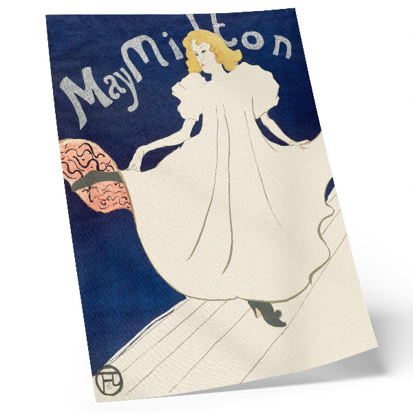 Kunstdruck leinwand May Milton (1895) – hochauflösender Druck von Henri de Toulouse-Lautrec