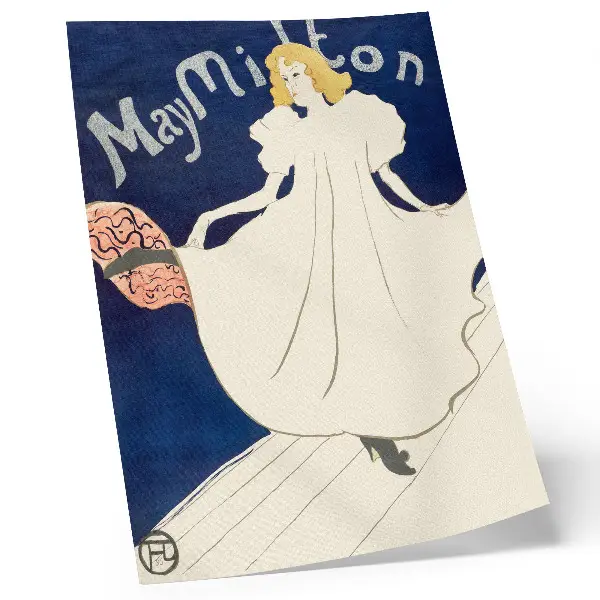 Kunstdruck auf Leinwand May Milton von Henri de Toulouse-Lautrec aus dem Jahr 1895 als hochauflösender Druck