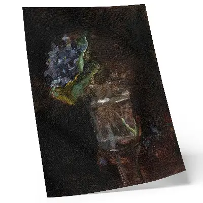 Wandposter Henri de Toulouse-Lautrec, Veilchenstrauß in einer Vase von 1882 als Stillleben