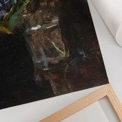Wandposter Henri de Toulouse-Lautrec, Veilchenstrauß in einer Vase von 1882 als Stillleben