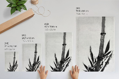 Wandposter Bambus von Katsushika Hokusai (1760–1849) in japanischer Vintage-Malerei