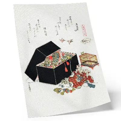 Hokusais japanische Schmuckschatulle (1822) Poster