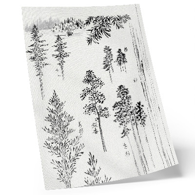 Kunstdruck leinwand Hokusais Kiefern (1800–1900) – Japanischer Holzschnitt aus der Antike