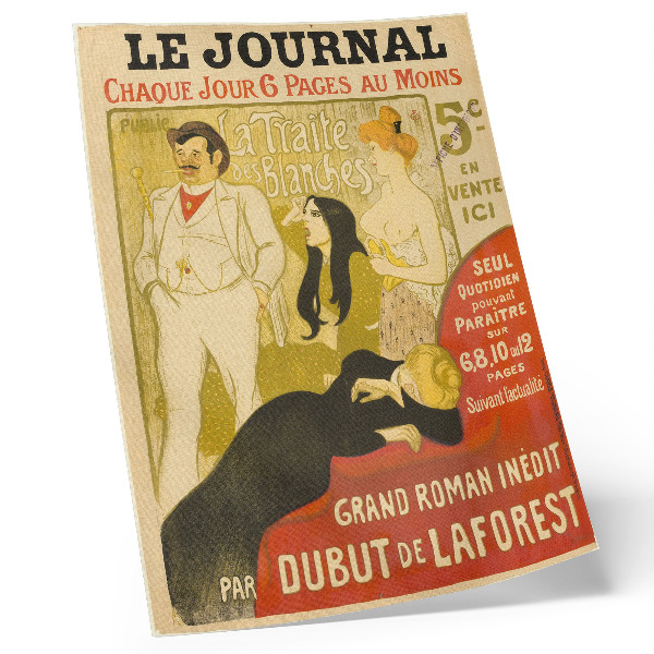 Poster La Traite des Blanches von Théophile-Alexandre Pierre Steinlen