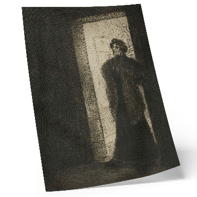 Wandposter An der Schwelle von Théophile-Alexandre Pierre Steinlen