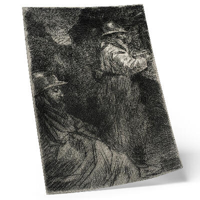 Kunstdruck leinwand In der Kaserne – Théophile Alexandre Steinlen