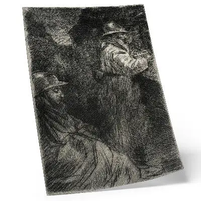 Kunstdruck auf Leinwand In der Kaserne von Théophile Alexandre Steinlen