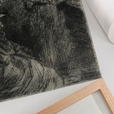 Kunstdruck auf Leinwand In der Kaserne von Théophile Alexandre Steinlen