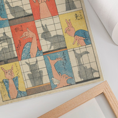 Kunstdruck leinwand Acht Schattengestalten. Original aus dem Minneapolis Institute of Art.