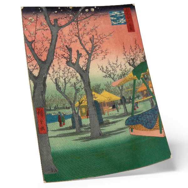 Wandposter Kamata-Pflaumengarten. Original aus dem Minneapolis Institute of Art.