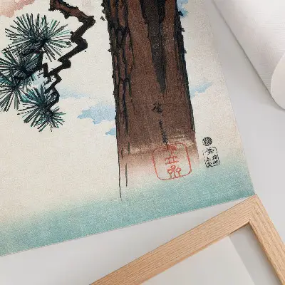 Poster Japanische Kiefer von Utagawa Hiroshige aus dem Jahrgang 1842–1843 im Ukiyo-e-Stil