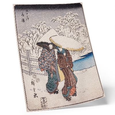 Kunstdruck leinwand Fujisawa von Utagawa Hiroshige