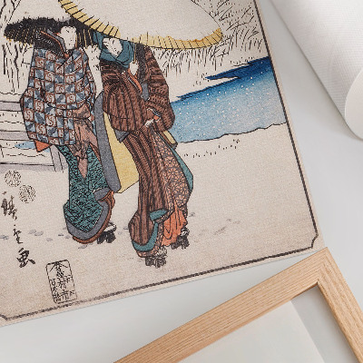 Kunstdruck leinwand Fujisawa von Utagawa Hiroshige