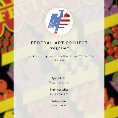 Poster Der Obstladen (1936) – vom Federal Art Project
