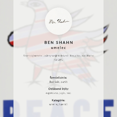Kunstdruck leinwand McCarthy Peace (1968) mit Vogel von Ben Shahn