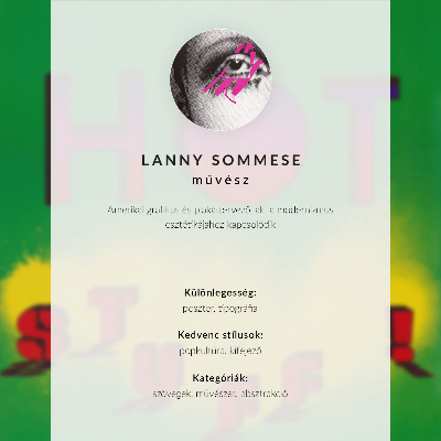 Kunstdruck leinwand Heißes Zeug! (1985) – Lanny Sommese-Plakat