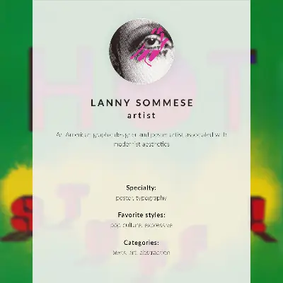 Kunstdruck auf Leinwand Heißes Zeug! von Lanny Sommese aus dem Jahr 1985