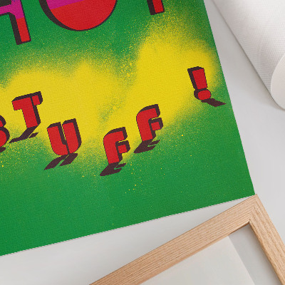 Kunstdruck leinwand Heißes Zeug! (1985) – Lanny Sommese-Plakat