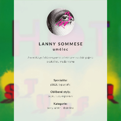 Kunstdruck leinwand Heißes Zeug! (1985) – Lanny Sommese-Plakat