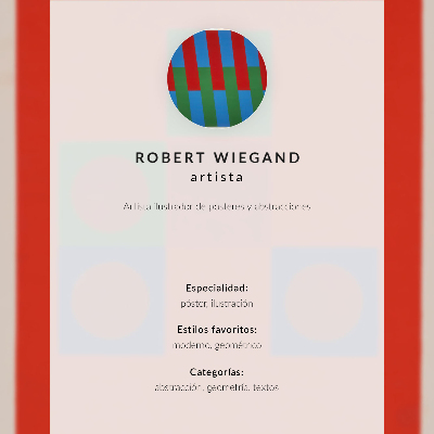 Wandposter Robert Wiegands Ausstellungsplakat (1965)
