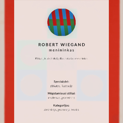 Wandposter Robert Wiegands Ausstellungsplakat (1965)