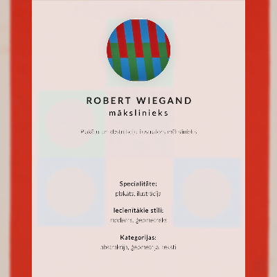 Wandposter Robert Wiegands Ausstellungsplakat (1965)