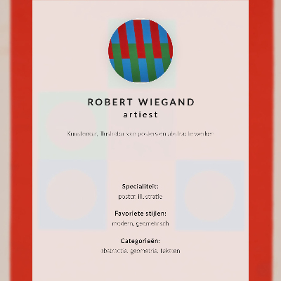 Wandposter Robert Wiegands Ausstellungsplakat (1965)