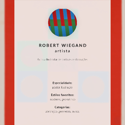 Wandposter Robert Wiegands Ausstellungsplakat (1965)
