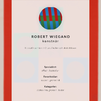 Wandposter Robert Wiegands Ausstellungsplakat (1965)