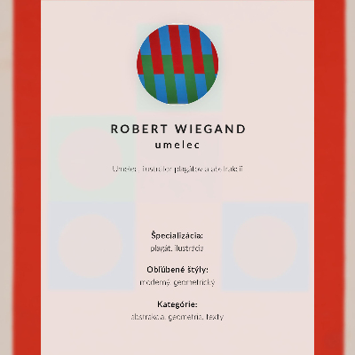 Wandposter Robert Wiegands Ausstellungsplakat (1965)