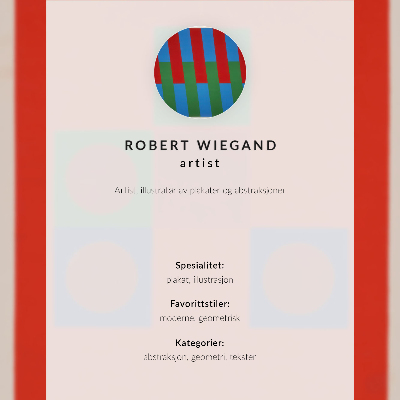 Wandposter Robert Wiegands Ausstellungsplakat (1965)