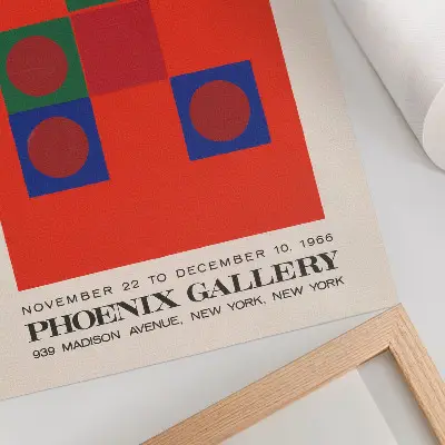 Wandposter Robert Wiegands Ausstellungsplakat von 1965