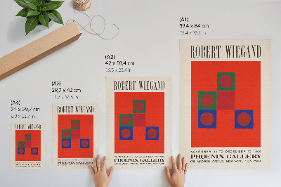 Wandposter Robert Wiegands Ausstellungsplakat (1965)