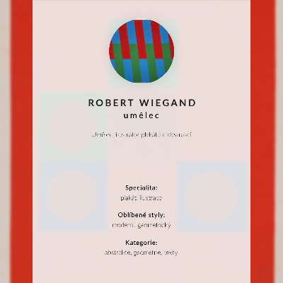 Wandposter Robert Wiegands Ausstellungsplakat (1965)