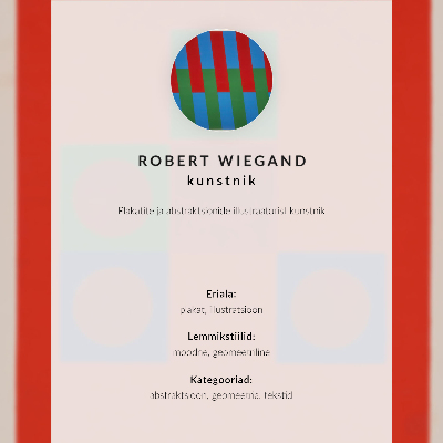 Wandposter Robert Wiegands Ausstellungsplakat (1965)