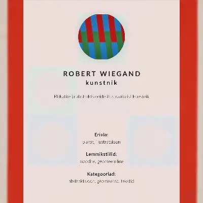 Wandposter Robert Wiegands Ausstellungsplakat von 1965