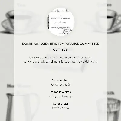 Kunstdruck auf Leinwand Sichere Stimulanzien durch das Dominion Scientific Absorption Committee