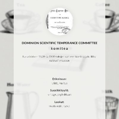 Kunstdruck leinwand Sichere Stimulanzien durch den Dominion Scientific Absorption Committee