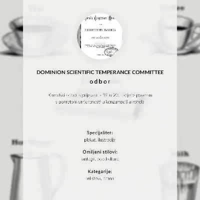Kunstdruck auf Leinwand Sichere Stimulanzien durch das Dominion Scientific Absorption Committee