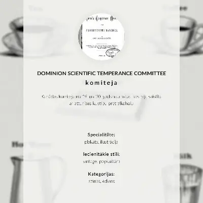 Kunstdruck auf Leinwand Sichere Stimulanzien durch das Dominion Scientific Absorption Committee