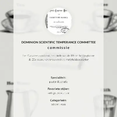 Kunstdruck auf Leinwand Sichere Stimulanzien durch das Dominion Scientific Absorption Committee