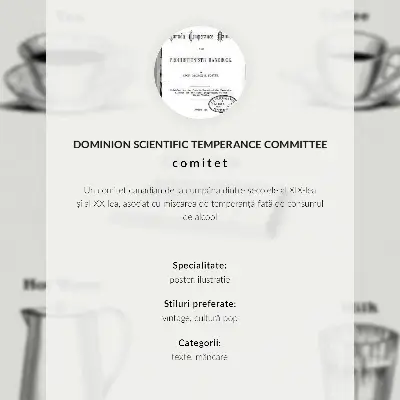 Kunstdruck auf Leinwand Sichere Stimulanzien durch das Dominion Scientific Absorption Committee