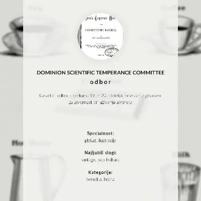 Kunstdruck auf Leinwand Sichere Stimulanzien durch das Dominion Scientific Absorption Committee