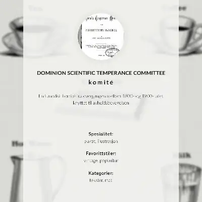 Kunstdruck auf Leinwand Sichere Stimulanzien durch das Dominion Scientific Absorption Committee