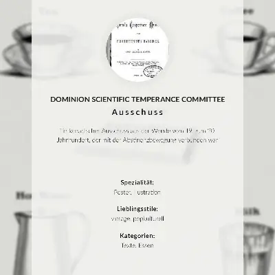 Kunstdruck auf Leinwand Sichere Stimulanzien durch das Dominion Scientific Absorption Committee